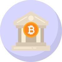 Bank Bank Flat Bubble Icon vector