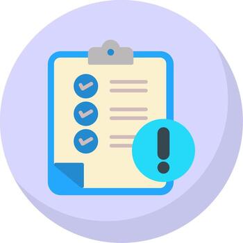 Notepad Flat Bubble Icon vector