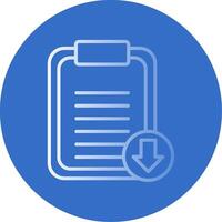 Notepad Flat Bubble Icon vector