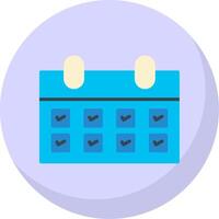 Calendar Flat Bubble Icon vector