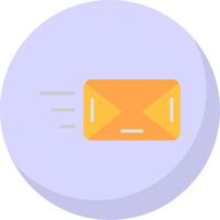 Email Flat Bubble Icon vector