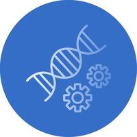 Genetics Flat Bubble Icon vector