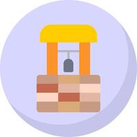 Well Flat Bubble Icon vector