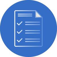 Customs Declaration Flat Bubble Icon vector