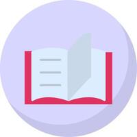 Reading Flat Bubble Icon vector