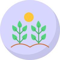 Agricultural Automationc Flat Bubble Icon vector