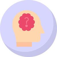 Philosophy Flat Bubble Icon vector