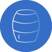Barrel Flat Bubble Icon vector