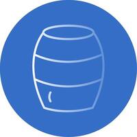 Barrel Flat Bubble Icon vector