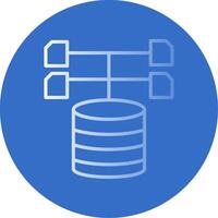 Data Collection Flat Bubble Icon vector