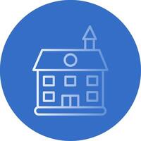 Private Guest House Flat Bubble Icon vector