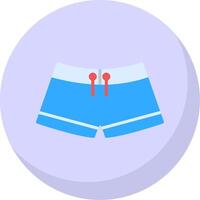 Swimming pants Flat Bubble Icon vector