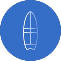 Surfer Flat Bubble Icon vector