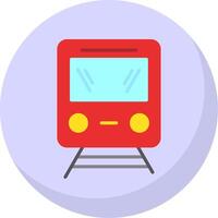 Train Flat Bubble Icon vector