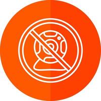 Prohibited Sign Line Red Circle Icon vector