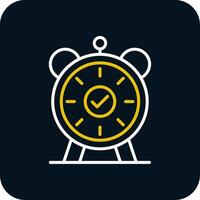 Alarm Line Red Circle Icon vector