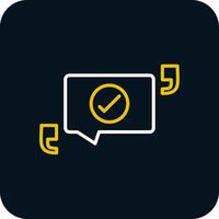 Quotation Line Red Circle Icon vector