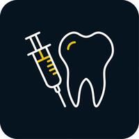 Anesthesia Line Red Circle Icon vector