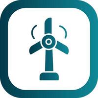 Wind Turbine Glyph Gradient Corner Icon vector