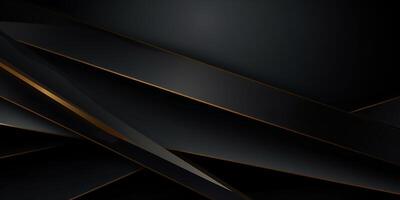 Abstract black 3d geometric background photo