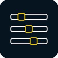 Progress Bar Line Red Circle Icon vector