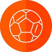 Football Line Red Circle Icon vector