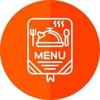 Menu Line Red Circle Icon vector