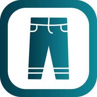 Trousers Glyph Gradient Corner Icon vector