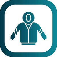 Hoodie Glyph Gradient Corner Icon vector