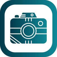 Photo Camera Glyph Gradient Corner Icon vector