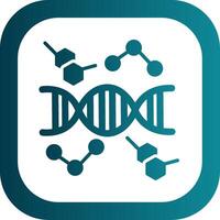 DNA Glyph Gradient Corner Icon vector