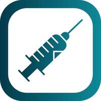 Syringe Glyph Gradient Corner Icon vector