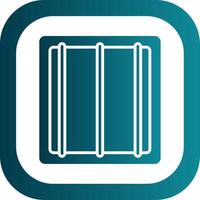 Jail Glyph Gradient Corner Icon vector