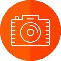 Photography Line Red Circle Icon vector