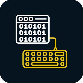 Browser Line Red Circle Icon vector