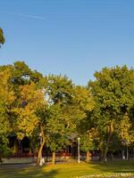 Shore of Lake Palic in Serbia photo