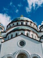 el Iglesia de Santo sava catedral o hram svetog ahorrar, belgrado, serbia foto