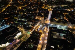 City Square in the Beautiful Novi Sad, for the New Year in the night. Serbia photo