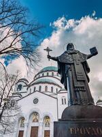 el Iglesia de Santo sava catedral o hram svetog ahorrar, belgrado, serbia foto