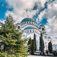 el Iglesia de Santo sava catedral o hram svetog ahorrar, belgrado, serbia foto