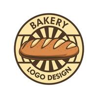 panadería logo diseño modelo para usted vector