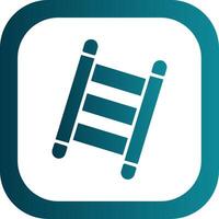 Step Ladder Glyph Gradient Corner Icon vector