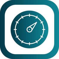 Pressure Gauge Glyph Gradient Corner Icon vector