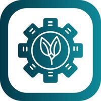 Eco Glyph Gradient Corner Icon vector