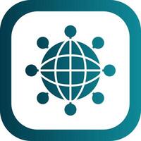 Internet Glyph Gradient Corner Icon vector