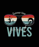 retro vintage summer beach t shirt design vector