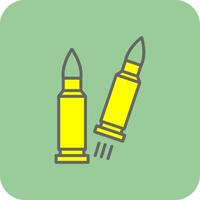 Bullet Filled Yellow Icon vector