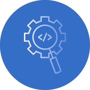 Optimization Flat Bubble Icon vector