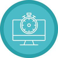 High Speed Communication Line Multi Circle Icon vector