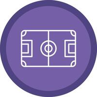 Football Field Line Multi Circle Icon vector